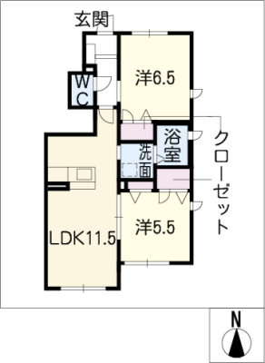 シャーメゾン野一色　Ｂ棟 1階