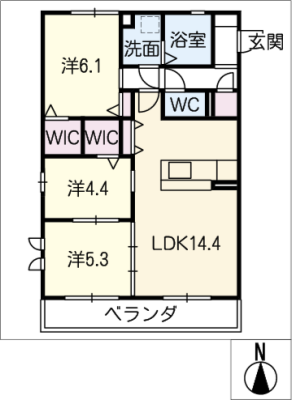 プレゾンハレ 2階