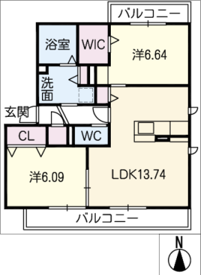 アコルデ　Ｎ棟 2階