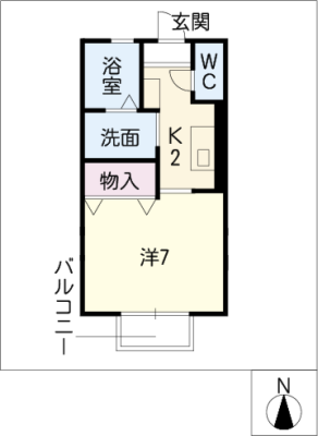 プリシェール室賀Ａ棟 2階