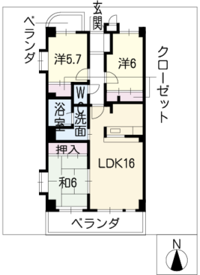 藤マンションⅡ 3階