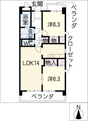 パルティール元植田 6階