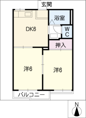 タウニー日比野 2階