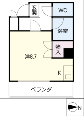 セントラルハイツ金山 2階