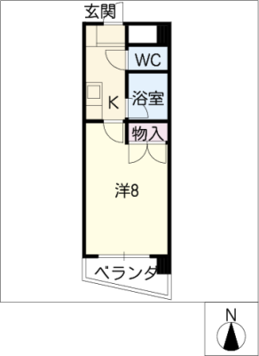 セントラルハイツ金山 2階