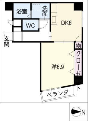 パルコート伊勢山 2階