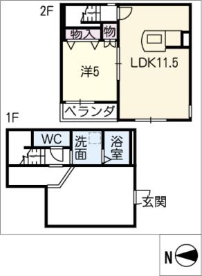 弐番館． 2階