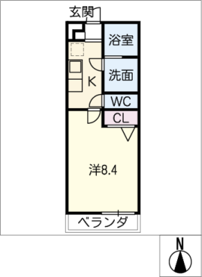 シャトーボナールⅢ 2階