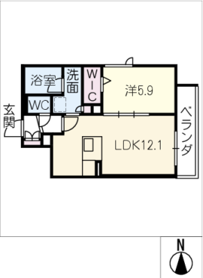 仮）中川区運河通１丁目ｼｬｰﾒｿﾞﾝ 2階