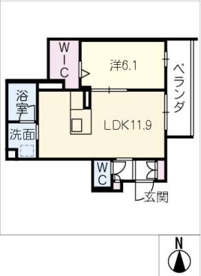 仮）中川区運河通１丁目ｼｬｰﾒｿﾞﾝ 2階