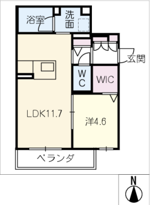 仮）中川区運河通１丁目ｼｬｰﾒｿﾞﾝ 2階