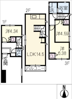 横田１丁目貸家 