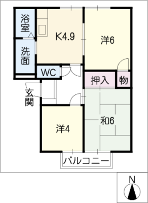 レークサイドテラスＡ棟 1階