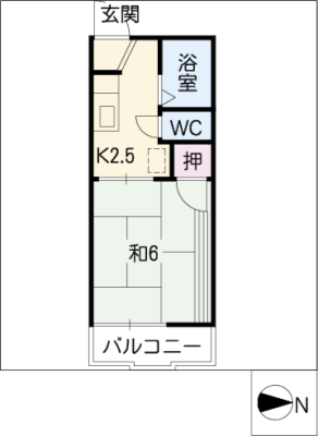 ビレッジ葵Ｃ 2階