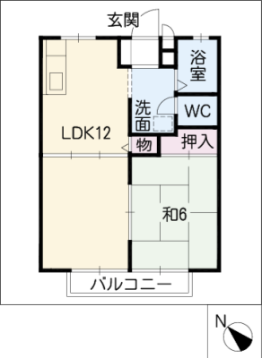 エスポワール位式Ｃ．Ｄ棟 1階