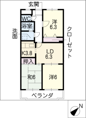 ビューランド雅 3階