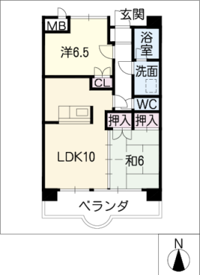 スリーエイト北町 6階