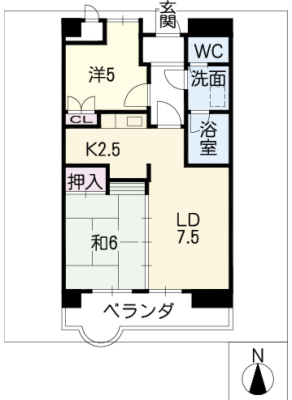 スリーエイト北町 3階