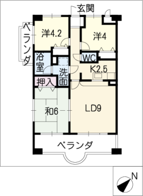 茶臼山ハイツ 11階