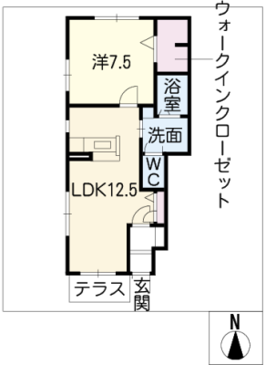 シャーメゾン知　Ａ棟 1階