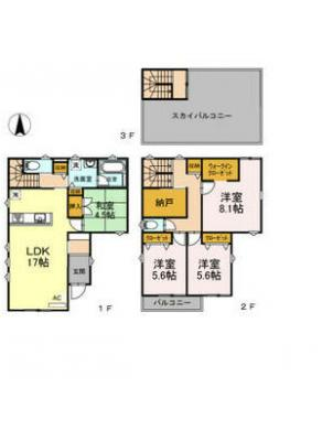 明大寺町沖折戸　戸建貸家　C棟