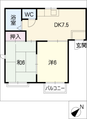 コスモハイツ月見 2階