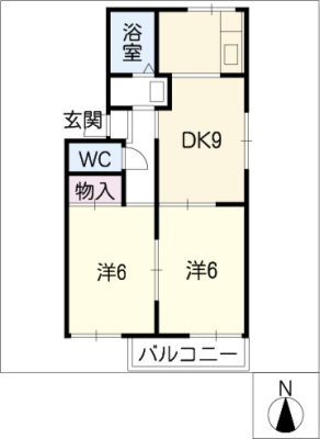 ジュネス武田Ｂ棟 2階