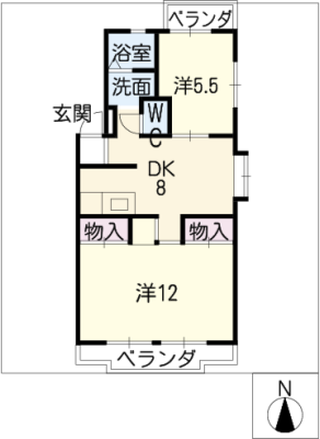 エステート上条 2階