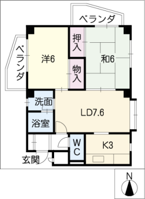 スカル上条 3階