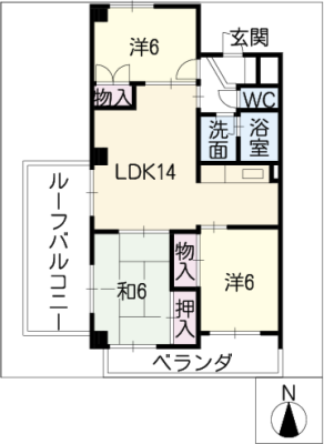 スカル上条 3階