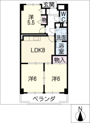 プレステージ花水木 1階