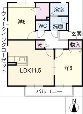 レジデンス六原　１棟 2階