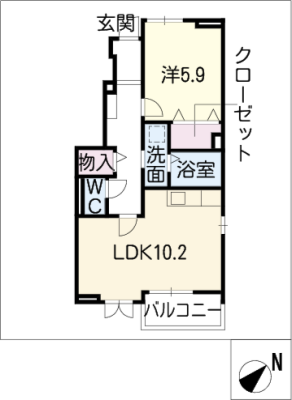 プラシード　アールⅡ 1階