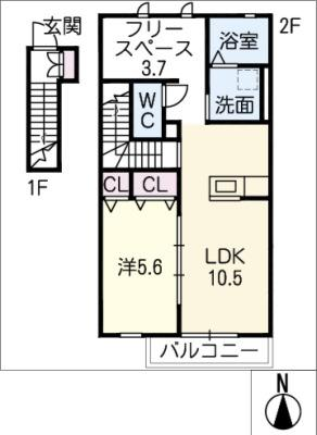 ルーエ東野 2階