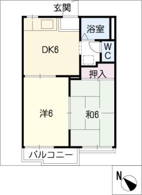 シャンポール梅坪 2階