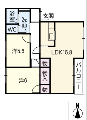 平山エコーハイツＢ 1階