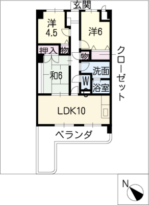 グランディール東梅坪 2階