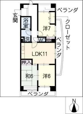 ロアジール上ヶ池 3階