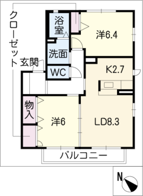 ジョイフルタウン豊田南　Ａ棟 2階