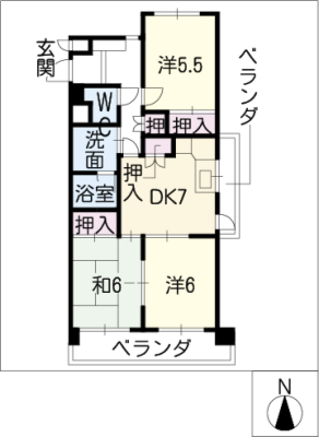 ハイメゾンべるのーぶ 3階