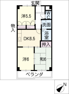 メゾンパークサイド 3階