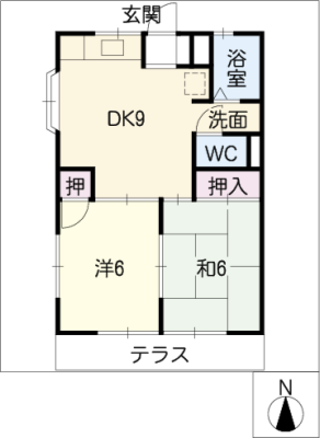 パインヒルズ木曽川Ｓ・Ｎ棟 1階