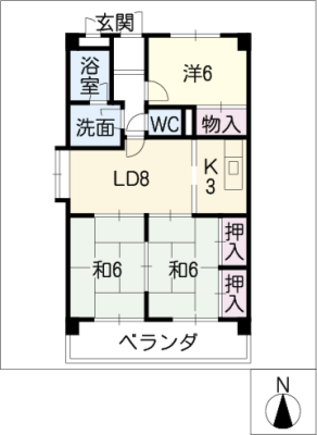 グランドール白旗 4階