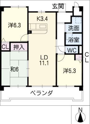 エクセルナカゼンⅡ 2階