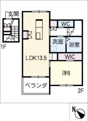 グラツィオーソ一宮富士 2階