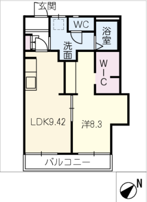 グリーンコーポ滝の水Ｂ棟 1階