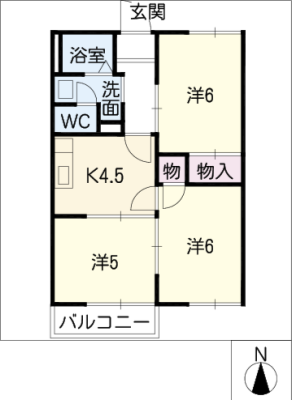 フローレンス大峯　Ａ棟 1階