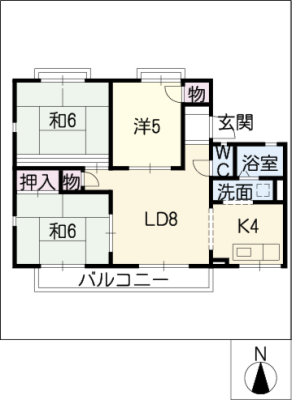 セジュール原田 2階