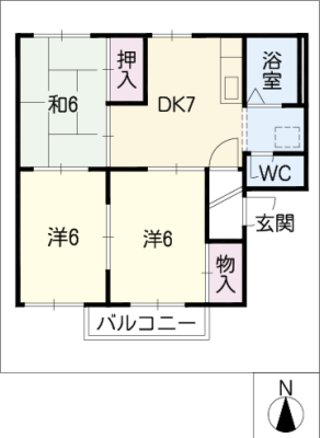 ハイツおおみね 2階