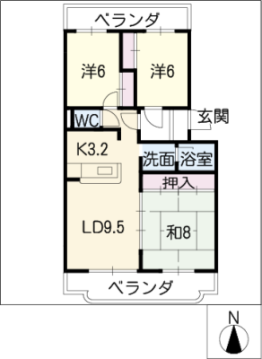 ハーモニー左京山 1階